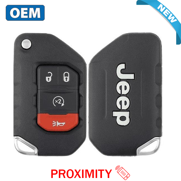 2018-2024 Jeep Wrangler / 4-Button Smart Flip Key / PN: 68416784AA / OHT1130261 / SIP22 (OEM)