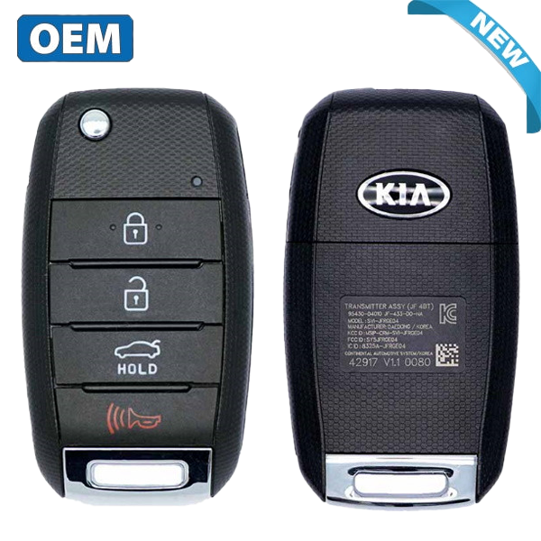 2016-2020 Kia Optima / 4-Button Remote Flip Key / PN: 95430-D4000 /  SY5JFRGE04 (OEM)