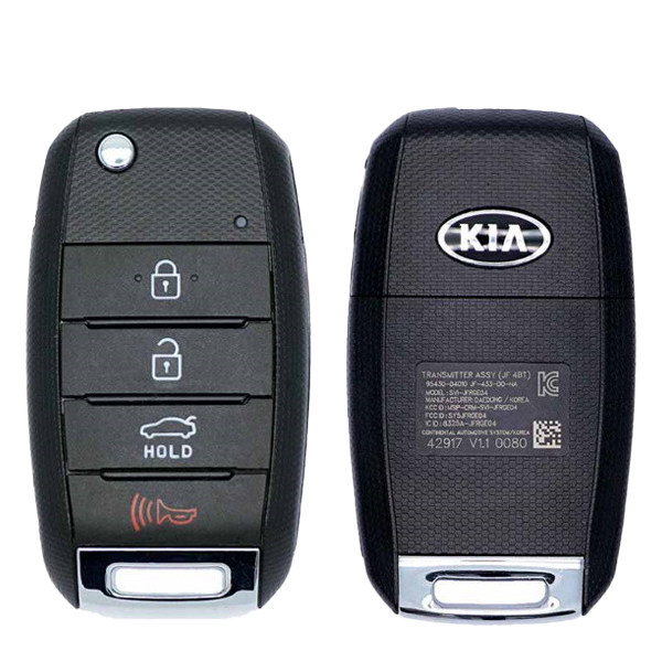 2016-2020 Kia Optima / 4-Button Remote Flip Key / PN: 95430-D4000 /  SY5JFRGE04 (OEM)