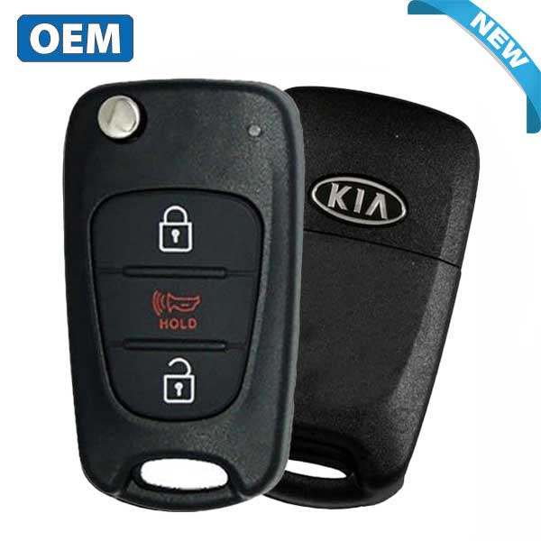 2010-2012 Kia Soul / 3-Button Flip Key / PN: 95430-2K250 / NYOSEKSAM11ATX (OEM)
