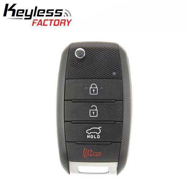 2014-2019 Kia Soul / 4-Button Flip Key / Gen 2 PS / PN: 95430-B2100 / OSLOKA-875T (AFTERMARKET)  ﻿