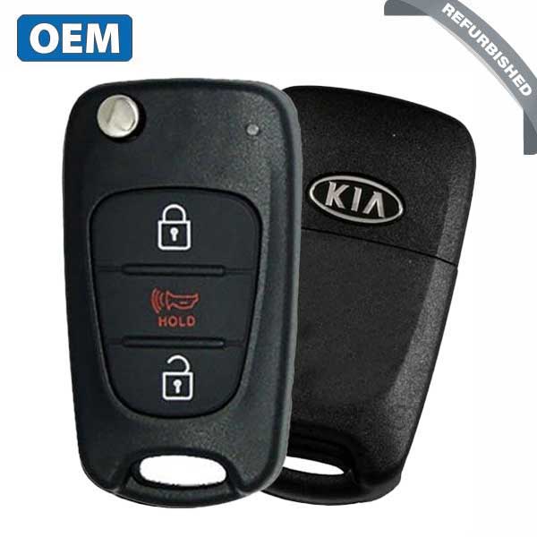 2010-2012 Kia Soul / 3-Button Flip Key / PN: 95430 2K250 / NYOSEKSAM11ATX (OEM Refurb)