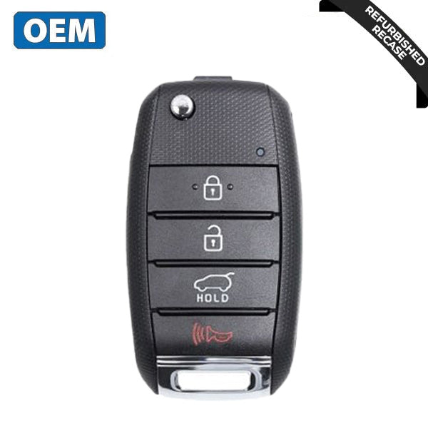 2015-2019 Kia Sedona / 4-Button Flip Key / PN: 95430-A9100 / TQ8-RKE-4F19 (OEM Recase)