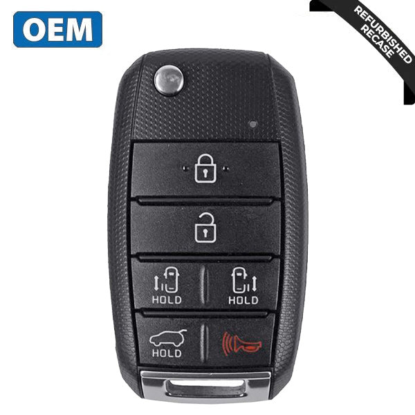 2015-2018 Kia Sedona / 6-Button Flip Key / PN: 95430-A9300 / TQ8-RKE-4F21 (OEM Recase)
