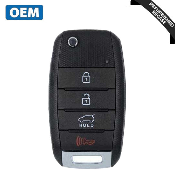 2015-2020 Kia / 4-Button Flip Key / PN: 95430-C5100 / OSLOKA-910T (OEM Recase)