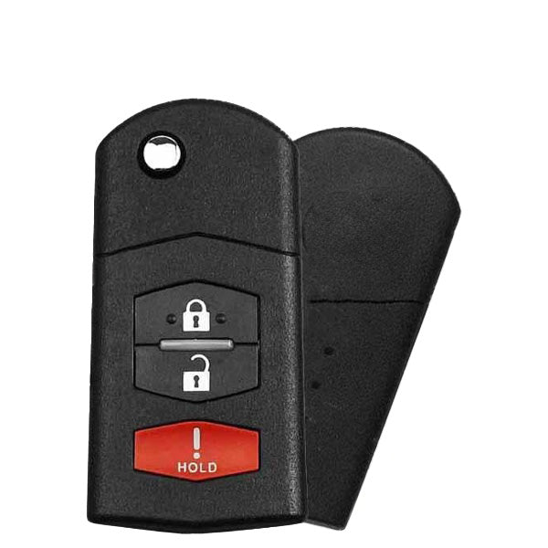 2006-2015 Mazda / 3-Button Flip Key / PN: CC43-67-5RYC / BGBX1T478SKE125-01 (OEM Recase)