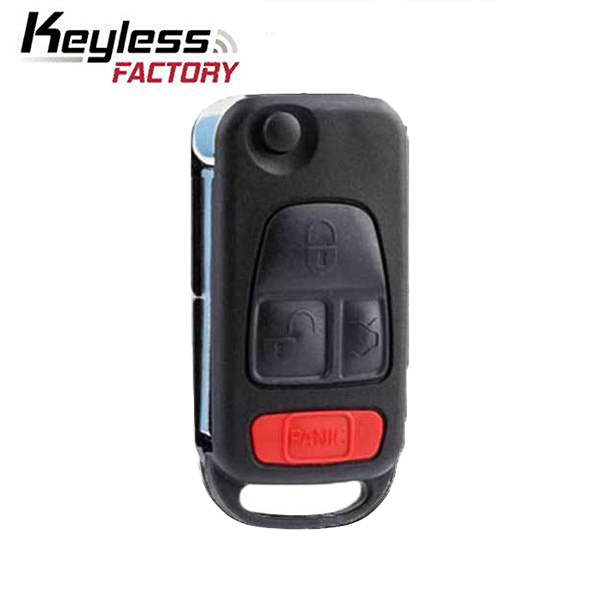 1997–2005 Mercedes ML W163 M-Class / 4-Button Flip Key / HU64 / PCF7935 44 Chip for KR55 Key Maker (AFTERMARKET)
