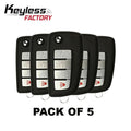 5 x 2002-2017 Nissan Infiniti / 4-Button Flip Key / NI04 / NEW STYLE / KBRASTU15 / (BUNDLE OF 5)