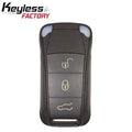 2004-2011 Porsche Cayenne / 4-Button Flip Key / 267-104-187 / KR55WK45032 / 315 MHz (AFTERMARKET)