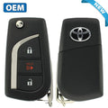 2020-2022 Toyota C-HR / 3-Button Remote Flip Key / PN: 89070-10082  / MOZB3F2F2L (OEM)
