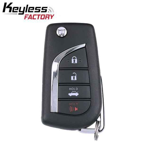 2012-2014 Toyota Camry / 4-Button Remote Flip Key / HYQ12BFB / (G Chip) (AFTERMARKET)