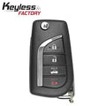 2014-2017 Toyota Camry Corolla / 4-Button Flip Key / HYQ12BDM / H Chip (AFTERMARKET)