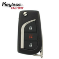 2017-2018 Toyota Corolla / 3-Button Remote Flip Key / PN: 89070-12C20 / HYQ12BFA (H Chip) (AFTERMARKET)