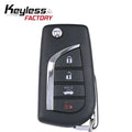 2018-2022 Toyota Camry / 4-Button Flip Key / PN: 89070-06790 / HYQ12BFB (H Chip) (AFTERMARKET)