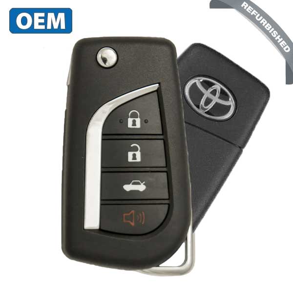 2019-2021 Toyota RAV4 / 4-Button Remote Flip Key / PN: 89070-06790 / GQ4-73T (CHIP ID 4D H) (OEM Refurb)