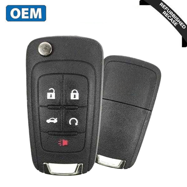 2010-2019 Chevrolet  / 5-Button Flip Key HS / non PEPS / PN: 13500226 / OHT01060512 / OHT05918179 (OEM Recase)
