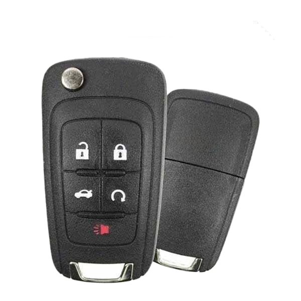 2010-2019 Chevrolet  / 5-Button Flip Key HS / non PEPS / PN: 13500226 / OHT01060512 / OHT05918179 (OEM Recase)