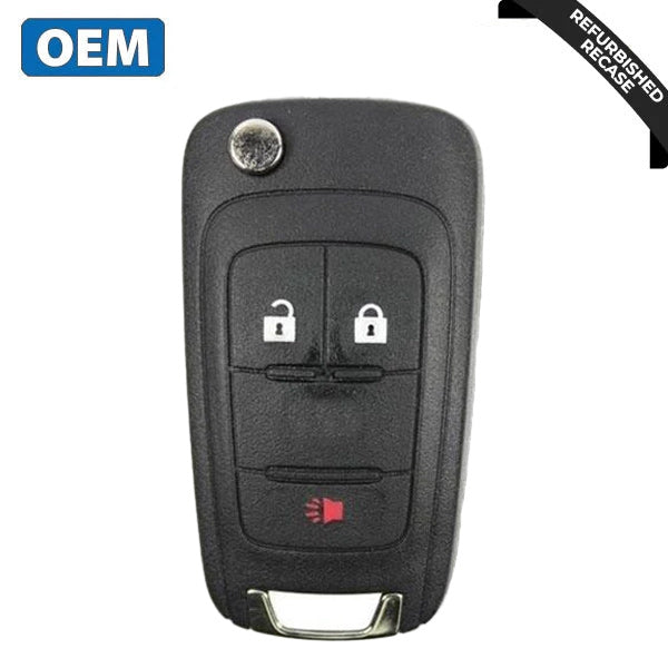 2010-2019 GMC / 3-Button Flip Key / PN: 5913596 / OHT01060512 (OEM Recase)