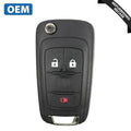 2010-2019 GMC / 3-Button Flip Key / PN: 5913596 / OHT01060512 (OEM Recase)
