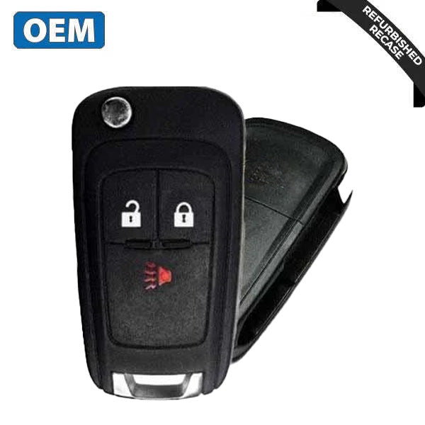 2013-2015 Chevrolet Spark / 3-Button Flip Key Remote / PN: 95233524 / A2GM3AFUS03 (OEM Recase)