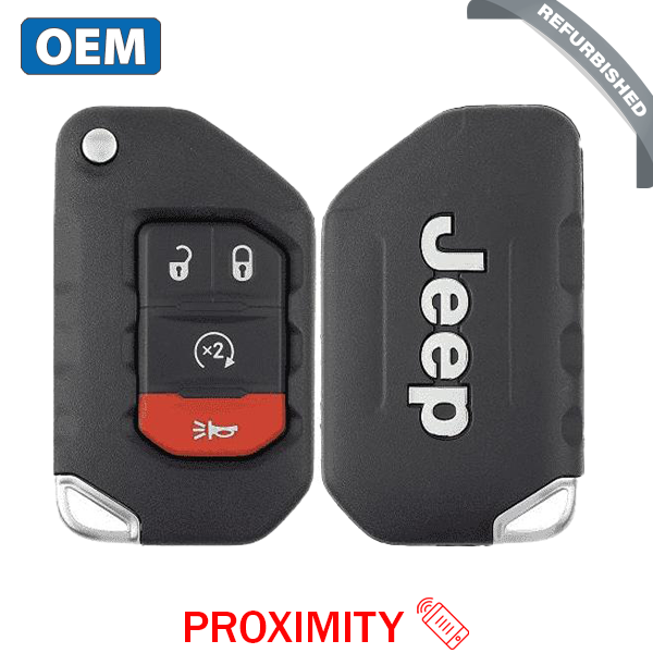 2018-2024 Jeep Wrangler / 4-Button Smart Flip Key / PN: 68416784AA / OHT1130261 / SIP22 (OEM Refurb)