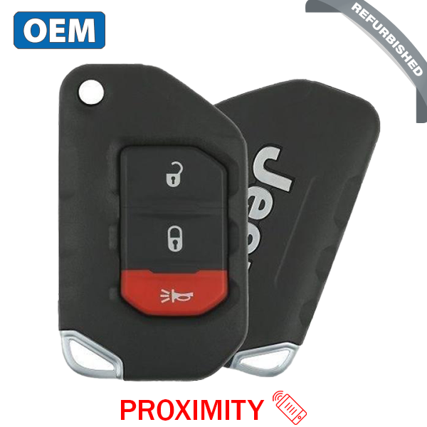 2018-2021 Jeep Wrangler / 3-Button Smart Flip Key / PN: 68416782AA / OHT1130261 / SIP22 (OEM Refurb)