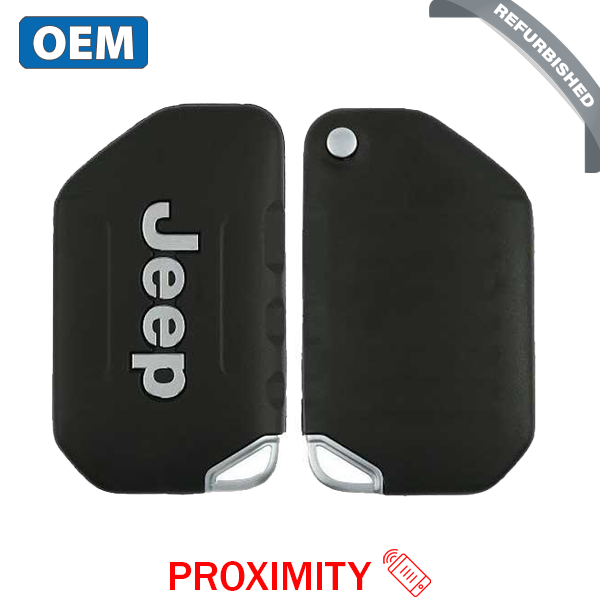 2018 - 2024 Jeep Wrangler Unlimited / Smart Flip Key (No Buttons) / PN: 68416785AA / OHT1130261 / SIP22 (OEM Refurb)