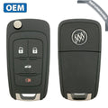 2010-2017 Buick / 4-Button Flip Key / PN: 13504283 / OHT05918179 / HU100 / PEPS (OEM Refurb)
