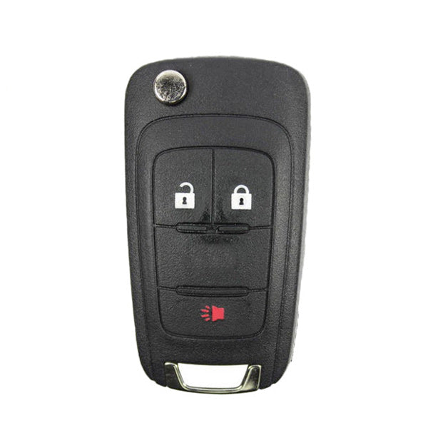 10 x 2010-2018 Chevrolet / 3-Button Flip Key / PN: 5913598 / OHT01060512 (OEM Recase)