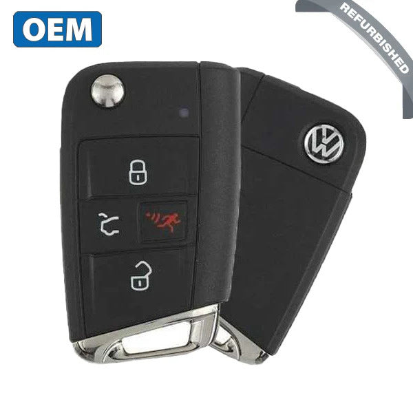 2018-2020 Volkswagen Golf Jetta/ 4-Button Flip Key / PN: 5G6959752BG / NBGFS125C5(OEM Refurb)
