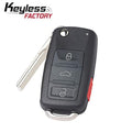 2012-2018 Volkswagen / 4-Button Flip Key / PN: 5KO837202AD / NBGFS93N / MQB / 314 MHz (AFTERMARKET)