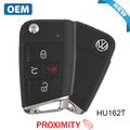 2018-2020 Volkswagen / 4-Button Flip Key / PN: 5G6 959 752 BM / NBGFS125C1 / HU162T / MQB / PROX / 315 MHz (OEM)