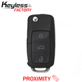 2011-2016 Volkswagen / 4-Button Flip Key / PN: 5K0837202AK / NBG010206T / HU66 / PROX / 315 MHz (AFTERMARKET)