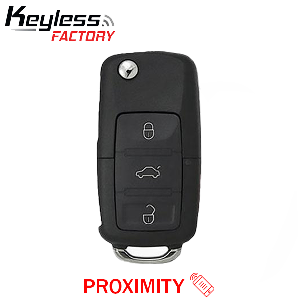 2011-2016 Volkswagen / 4-Button Flip Key / PN: 5K0837202AK / NBG010206T / HU66 / PROX / 315 MHz (AFTERMARKET)