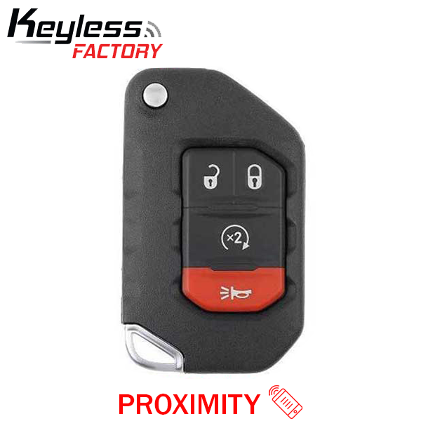 2018-2024 Jeep Wrangler Gladiator / 4-Button Smart Flip Key / PN: 68416784AA / OHT1130261 / SIP22 (AFTERMARKET)