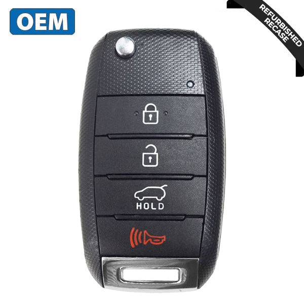 2013-2015 Kia Sorento / 4-Button Flip Key / PN: 95430-1U500 / TQ8-RKE3F05 (OEM Recase)