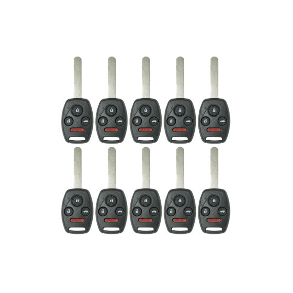 25 x 2008-2015 Honda Accord Pilot / 4-Button Remote Head Key / KR55WK49308 / (AFTERMARKET) (Bundle of 25)