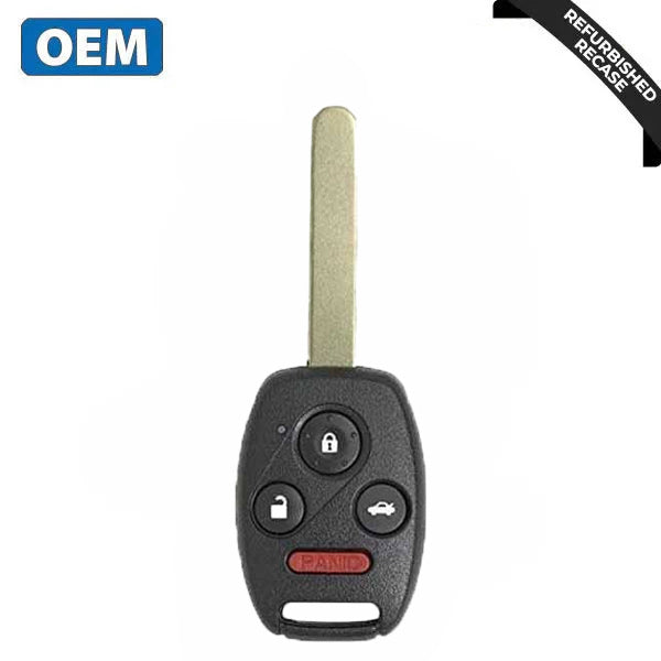 2012-2014 Honda Civic Accord Plug In / 4-Button Remote Head Key / PN: 35118-TR0-A00 / N5F-A05TAA (OEM Recase)