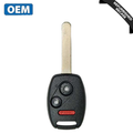 2007-2008 Honda Fit / 3-Button Remote Head Key / PN: 35111-SLN-305 / OUCG8D-380H-A (OEM Recase)