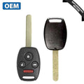 2005-2006 Honda CR-V / 4-Button Remote Head Key / PN: 35111-S9A-305 / OUCG8D-380H-A (OEM Recase)