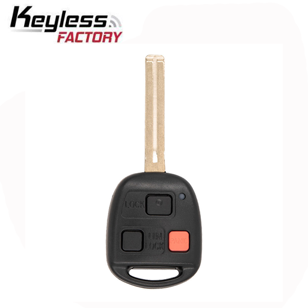 2001-2002 Lexus / 3-Button Remote Head Key Short Blade / PN: 89070-60081 / HYQ1512V (AFTERMARKET)