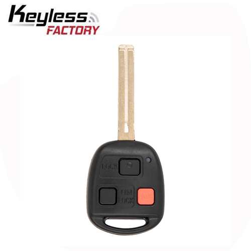 1998-2000 Lexus / 3-Button Remote Head Key Long Blade / PN: 89070-60080 / HYQ1512V (AFTERMARKET)