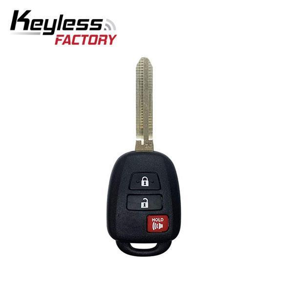 2013-2019 Toyota / 3-Button Remote Head Key / HYQ12BDM / (H CHIP) (AFTERMARKET)