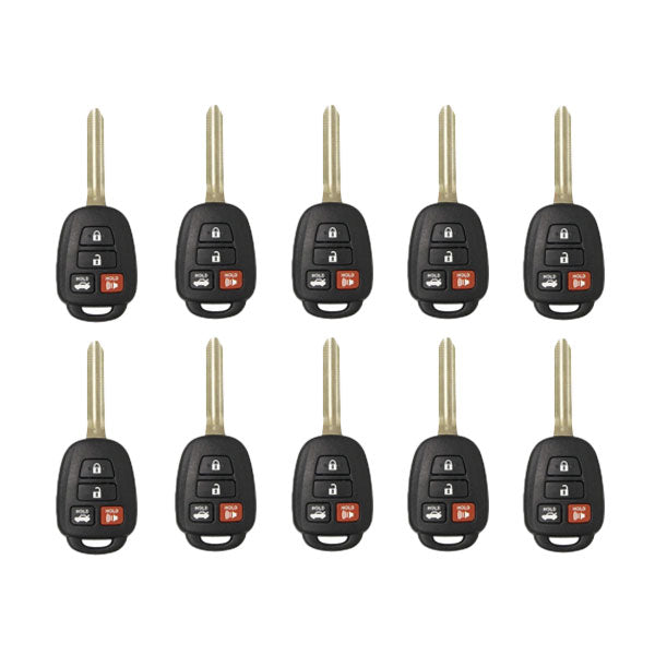 25 x 2014-2018 Toyota Camry / 4-Button Remote Head Key / HYQ12BDM (H Chip) (AFTERMARKET) (Bundle of 25)