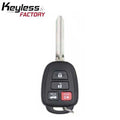 2016-2017 Scion FR-S Toyota 86 / 4-Button Remote Head Key / PN: SU003-05282 / HYQ12BEL / G Chip (AFTERMARKET)