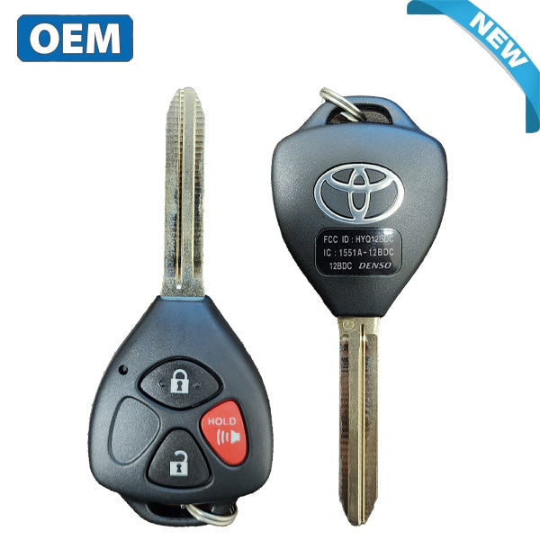 2010-2019 Toyota 4-Runner RAV4 / 3-Button Remote Head Key / PN: 89070-0R050 / HYQ12BDC (G Chip) (OEM)