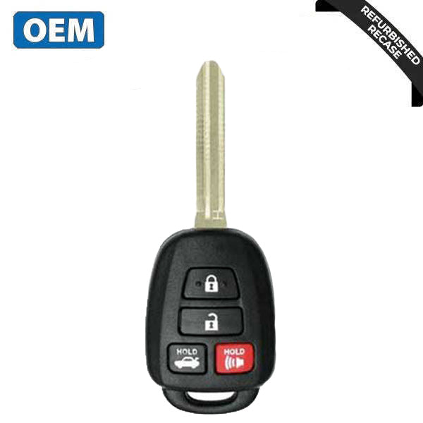 2014-2019 Toyota Camry Corolla / 4-Button Remote Head Key / PN: 89070-02A50 / HYQ12BDP (CANADIAN VEHICLES) (OEM Recase)