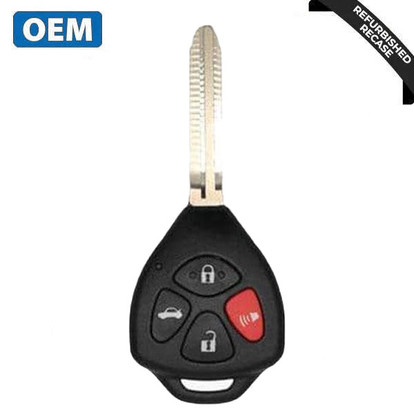 2010-2014 Toyota Yaris / 4-Button Remote Head Key / PN: 89070-33C40 / HYQ12BBY (G Chip) (OEM Recase)