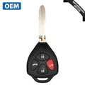 2010-2014 Toyota Yaris / 4-Button Remote Head Key / PN: 89070-33C40 / HYQ12BBY (G Chip) (OEM Recase)
