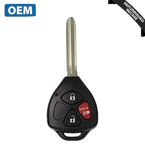 2009-2016 Toyota Venza Matrix / 3-Button Remote Head Key / PN: 89070-02640 / GQ4-29T (G Chip) (OEM Recase)